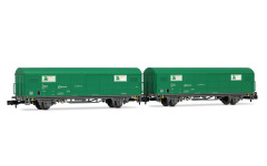 Arnold HN6703 - N - 2-tlg. Set Gedeckter Güterwagen TEM, RENFE, Ep. V